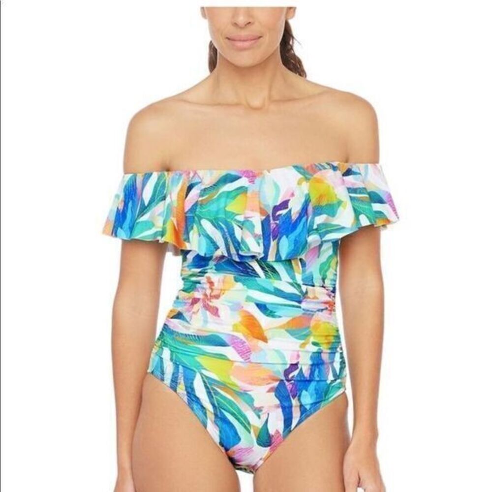 La Blanca Wild Tropic Colorful one piece swimsuit